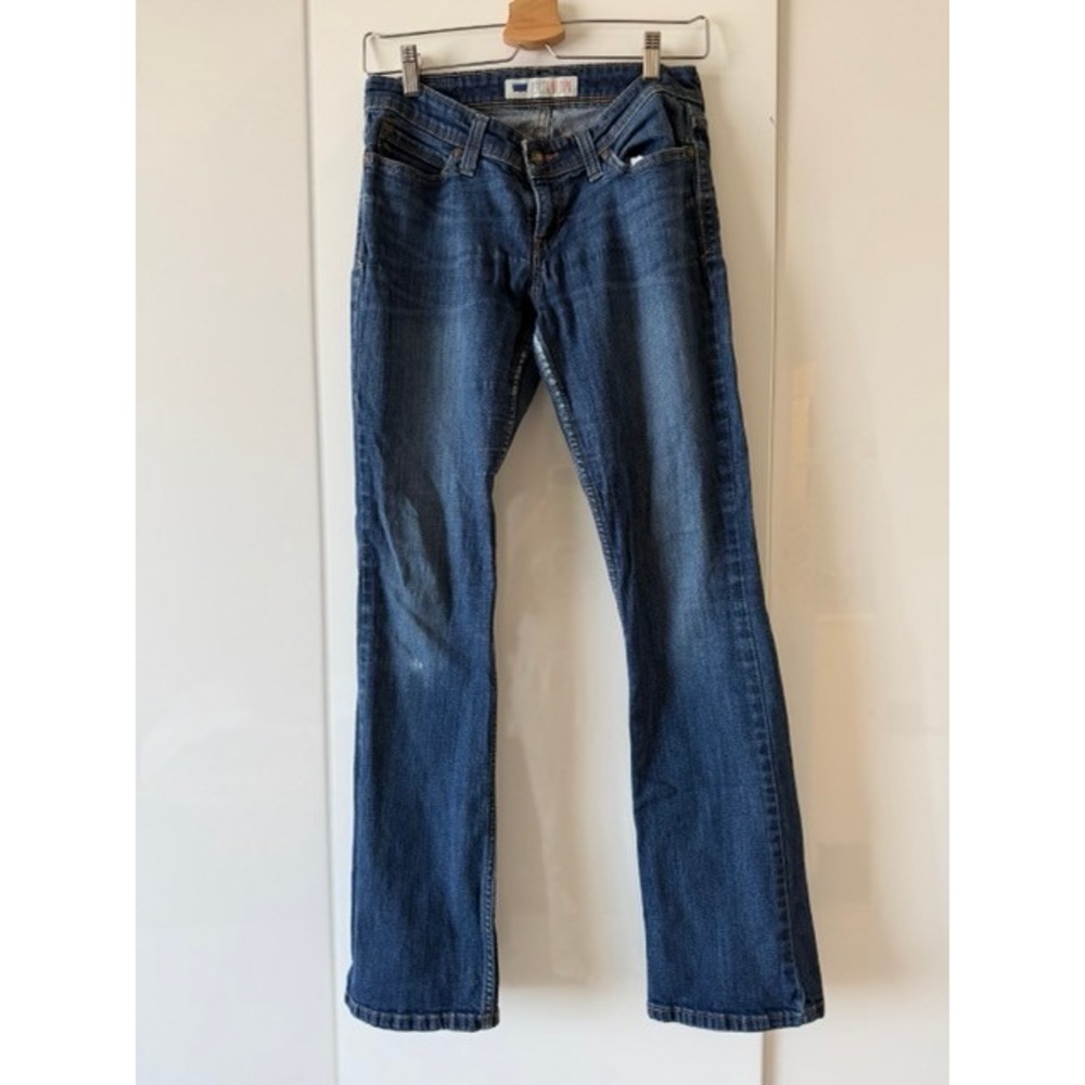 Levi's Demi Curve Bootcut Jeans Sz 9M Low Rise Stretch Dark Wash